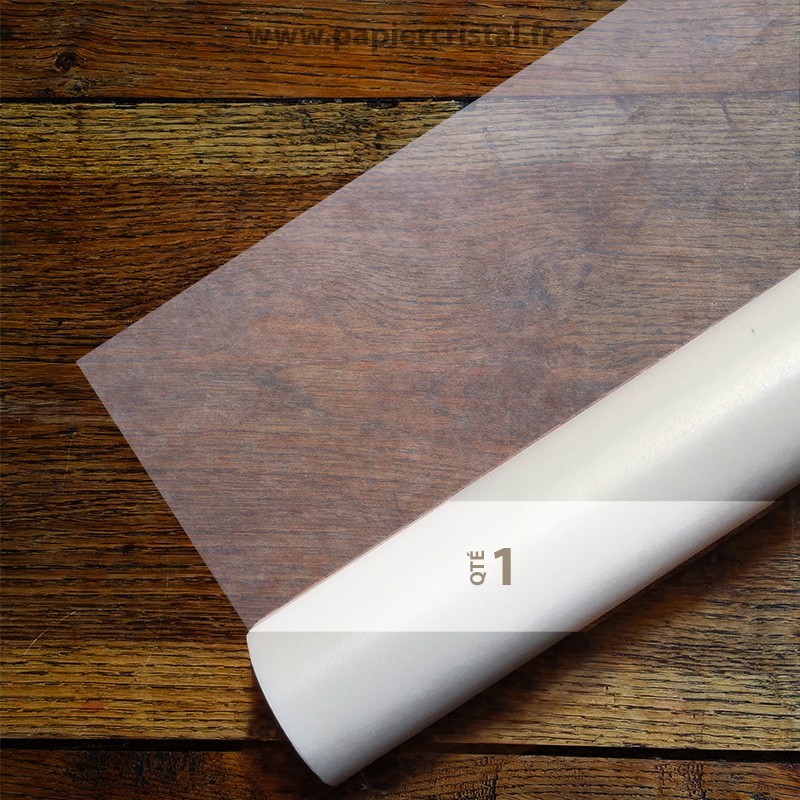 Rouleau de papier cristal largeur 1118 mm longueur 50 mètres linéaires